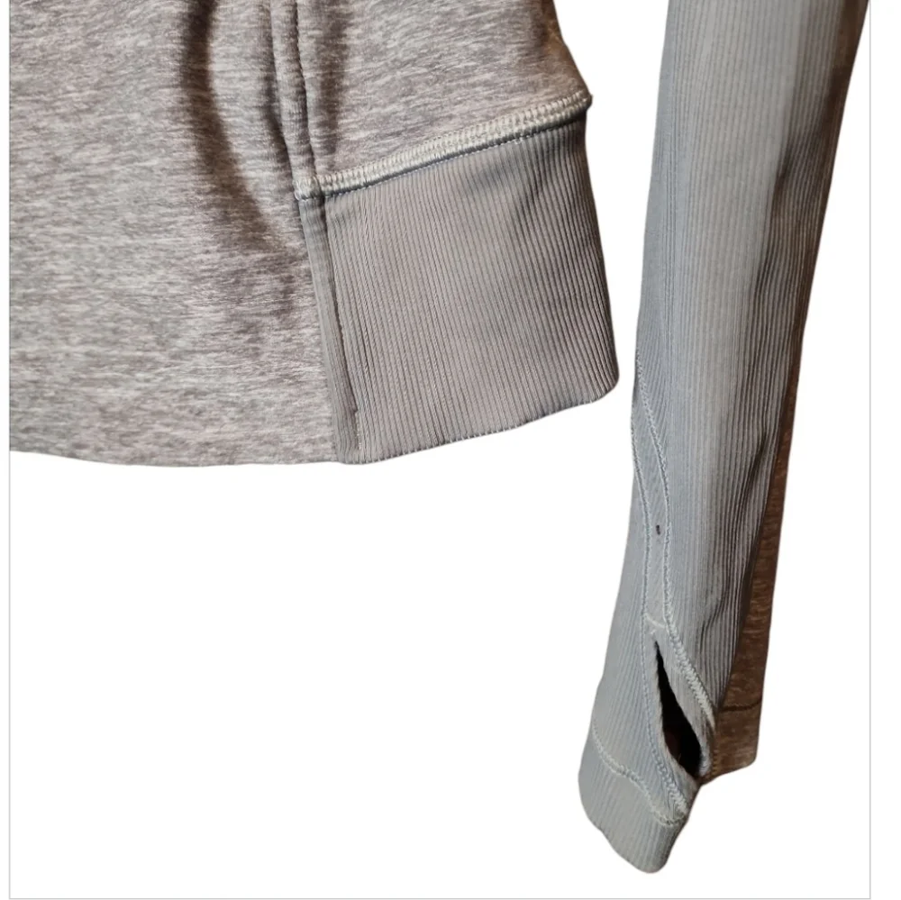 Lululemon Bhakti Double Zipper Yoga Jacket in Heather Slate Gray Women's Size 4